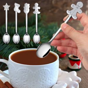 Linguri de decor de Crăciun (4 bucăți) | XMASSPOON