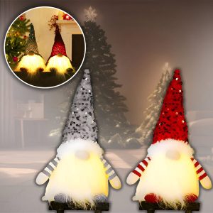 Spiriduș de Crăciun cu lumini | GNOMEK