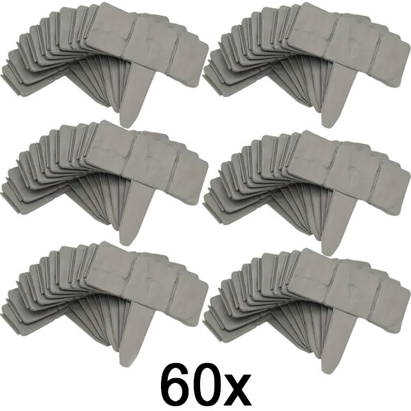 6x Bordură de grădină cu aspect de piatră (10 buc.) | MINIFENCE